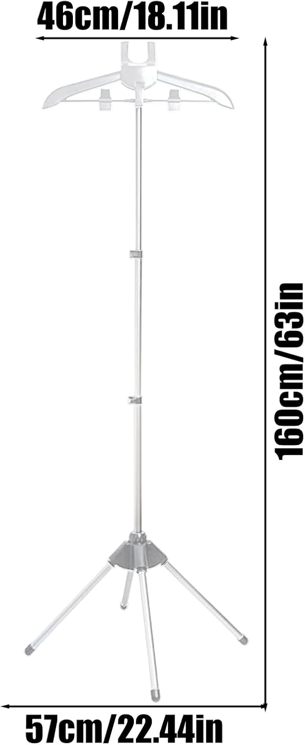 Steamer Stand for Clothes - Clothes Hanger for Steam Ironing - Adjustable Height Portable Ironing Garment Holder for Coat Jacket Shirts Trouses Dress Pants Wedding Dress Clothing