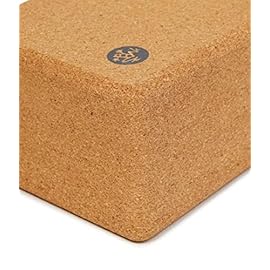 Manduka Cork Lean Yoga Block - Resilient Sustainable Material, Portable, Comfortable, Easy to Grip Fitness, Yoga Exercise & Pilates | 3 x 4 x 8.5 (Pack of 2)