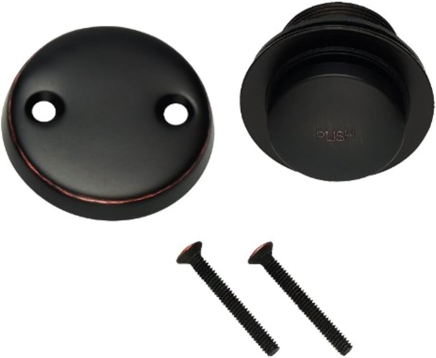 Designers Impressions 659612 Oil Rubbed Bronze Toe Tap Drain Overflow Conversion Trim Kit