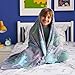 Joiedomi Glow in The Dark Blanket Dinosaur Toys for Kids 3-5 Dinosaur Gifts Toys for Age 2 3 4 5 6 7 8 9 10 11 12 Year Old, Soft Cozy Flannel Kids Throw Blanket, Birthday 50