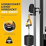 Ayombo Gym Equipment, Cable Attachments for Gym, Home Workout Equipment Machine Grip Attachments, Resistance Bands Handles for Weight Strength Trainer, Gym Heavy Duty Exercise Handle for Men - Image 4