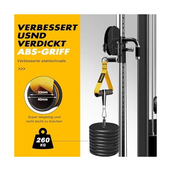 Ayombo Gym Equipment, Cable Attachments for Gym, Home Workout Equipment Machine Grip Attachments, Resistance Bands Handles for Weight Strength Trainer, Gym Heavy Duty Exercise Handle for Men - Image 4
