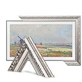 55 Inch TV Bezel Samsung The Frame & Pro Compatible, Antique Silver, Suitable for Wall Mounted Televisions