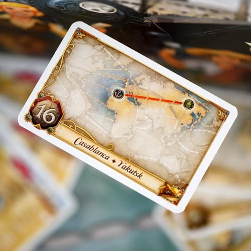 Image of Ticket to Ride Rails & Sails Board Game - Train Route-Building Strategy Game, Family Fun for Kids & Adults, Ages 10+, 2-5 Players, 90-120 Minute Playtime