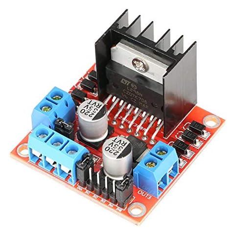 Mini Stepper Motor Drive Controller Board-Modul L298N Dual H-Brücke Treiberplatine Modul DC Stepper Motortreiber für Schrittmotor Smart Car Robot Cover