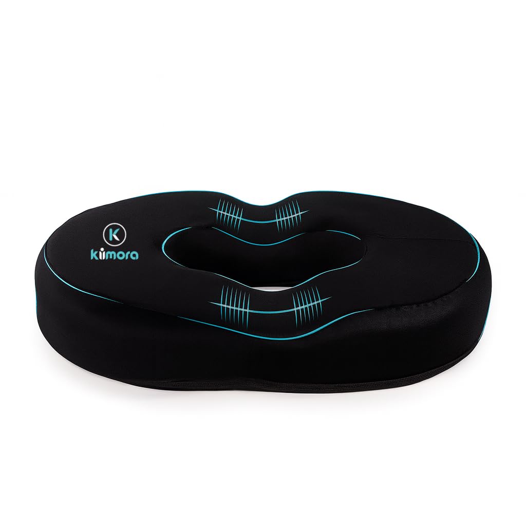 Donut Pillow for Tailbone Pain | Orthopedic Coccyx Cushion for Tailbone Pain for Sitting | Donut Cushion Pillow for Piles, Hemmrhoid, Lumbar Pain | Donut Ring Pillow | Sciatica Pain Relief