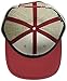 Brixton Men's Oath III Medium Profile Adjustable Snapback Hat, light heather grey/burgundy/white, One Size