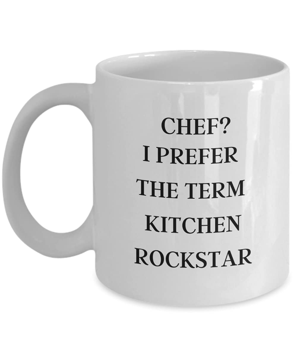 LAMX APSRA Funny Chef Coffee Mug, Chef Gift Tea Cup, Head Chef Sous Chef Christmas and Valentines Gift idea, Rockstar