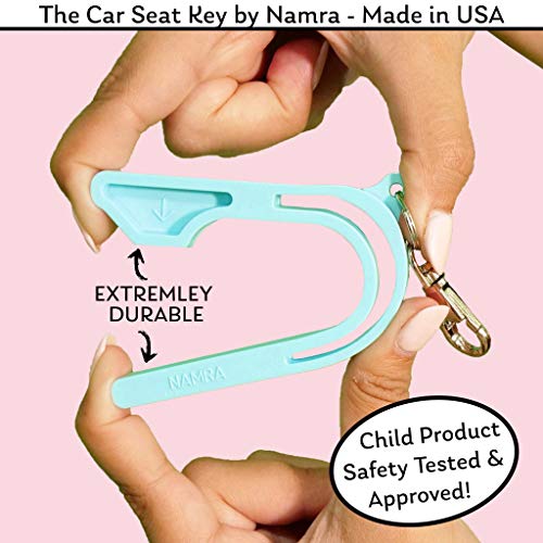 The Car Seat Key by NAMRA Made in USA (1 Pack, Leopard)