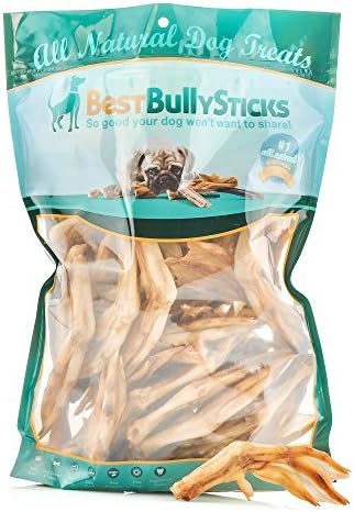 Best Bully Sticks All-Natural Duck Feet Dog Treats (30 Pack) - Single-Ingredient & Fully Digestible - Supports Healthy Hips and Joints