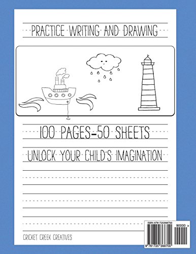 Create Your Own Story: Blank Kids Journal To Draw And Write In - Primary Lined Notebook with Blank Drawing Boxes - 8.5" x 11", 100 Pages image 4