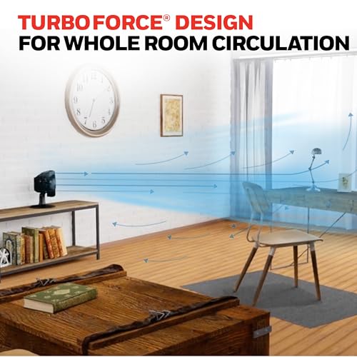 Honeywell Fan, Turbo Force Oscillating Table Fan with 3 Speeds, Air Circulator for Bedroom, Black, HT-906 - image 8