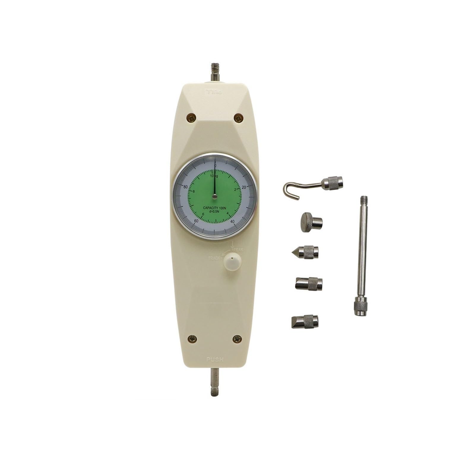 Tension Tester, Dial Push-Pull Gauge Analog Dynamometer Push Pull Pointer Tension Meter(30N 3KG)
