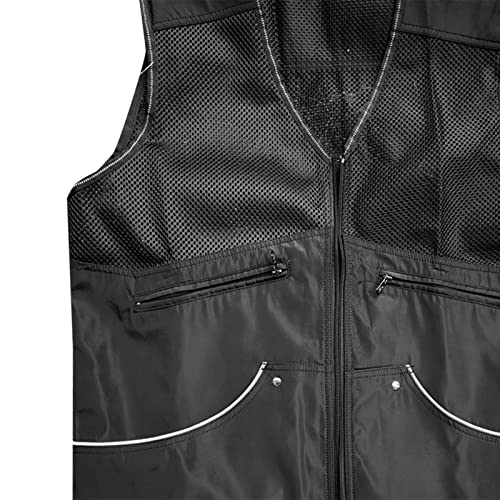 Folpus Hundetrainingsweste für Handler Langlebig mit Taschen Mantel Hundeführer Trainerweste Haustiertrainerjacke für Agility Hunde Im Freien Reisen, Schwarz, XL