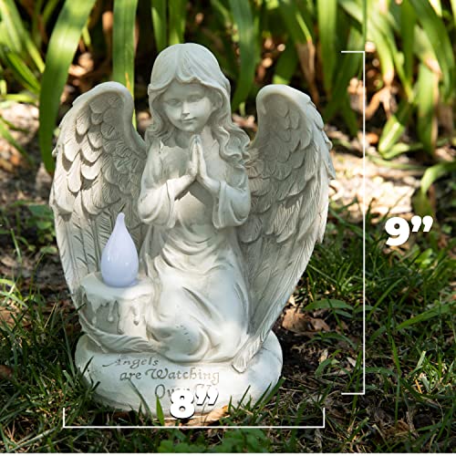 VP Home Praying Angel Watching Over Us Solar Powered LED Outdoor Decor Garden Light - Image 4