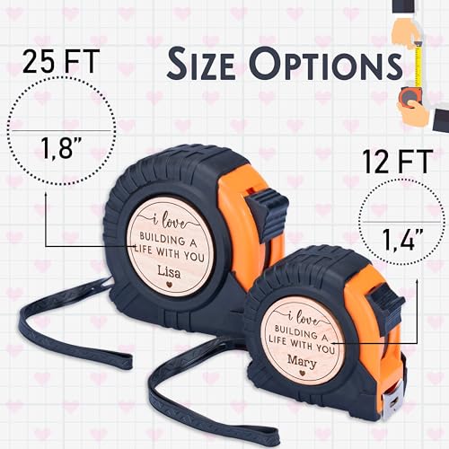 Cinta Métrica Personalizada para Hombre 12 o 25 FT miniatura 2