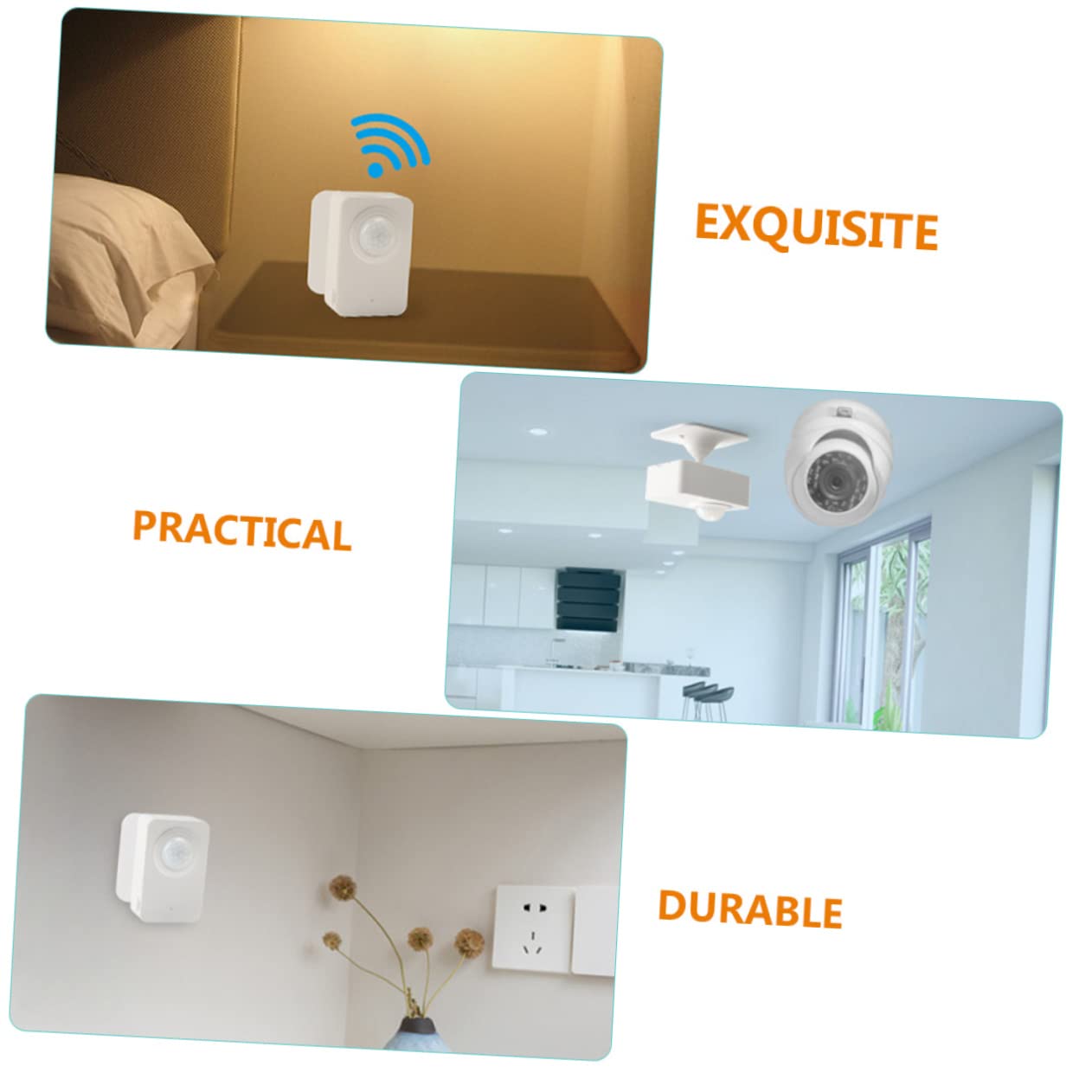 WLAN Pir Bewegungsmelder mit Bewegungserkennung für Zuhause und Küche Weiß