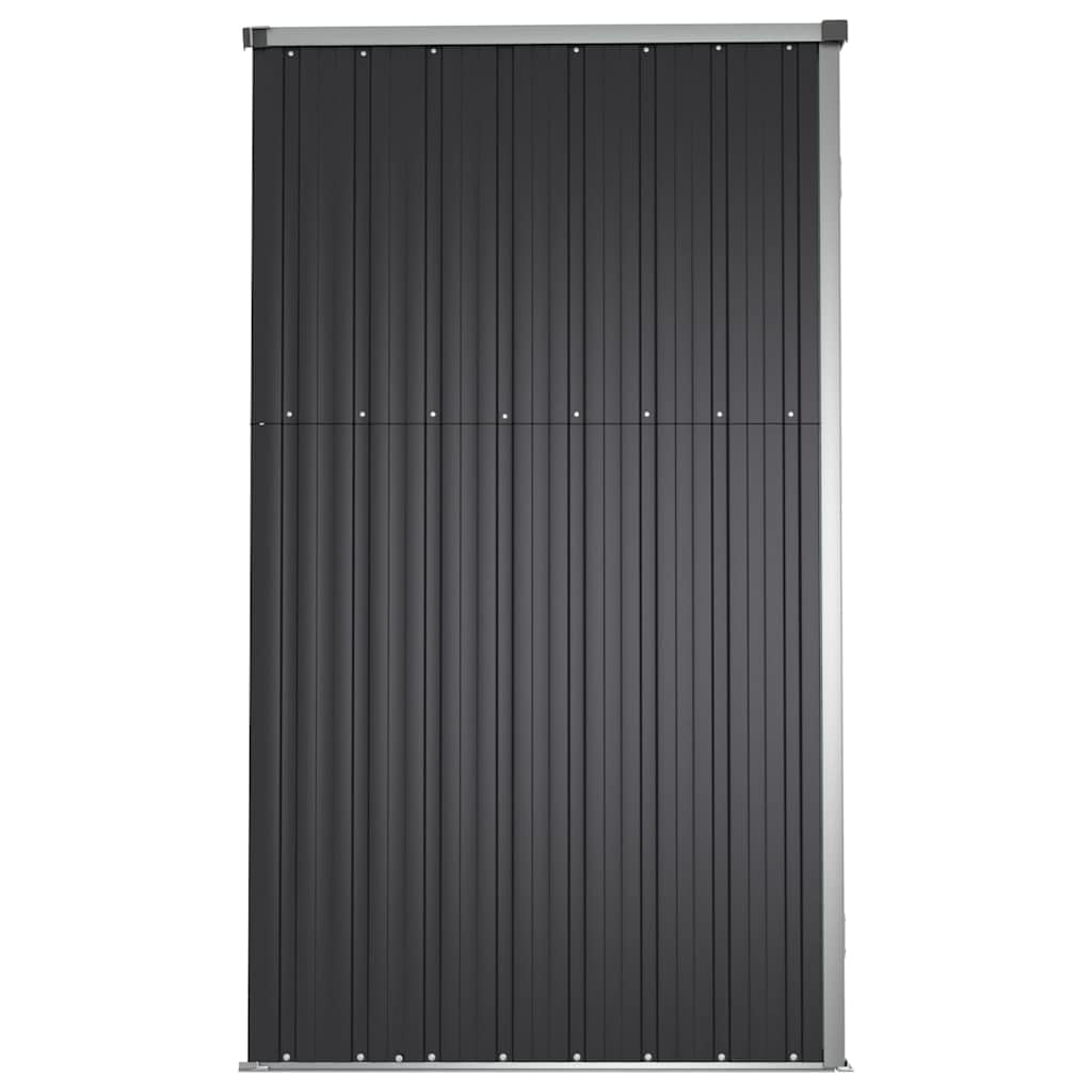 Domek ogrodowy 161 x 89 x 161 cm stal galwanizowana kolor antracytowy