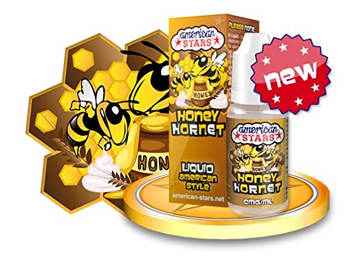 Außergewöhnliches E Liquid wie aus den USA !!! DAS Geschmackserlebnis für alle Dampfer"HONEY HORNET" Honig Nuss Milch Banane Karamell Liquid E-Liquid für E Zigarette Flavourtec American Stars