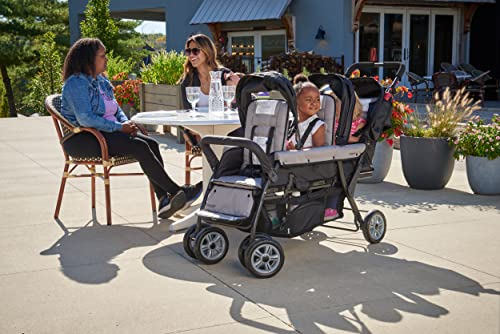 Gaggle 9909032 By Foundations Compass 3 Seat Stroller With Sun Canopy, Lightweight Tandem Triple Stroller thumb #1