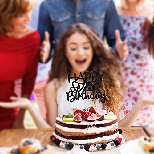 Gyufise Confezione da 3 topper per torta Happy