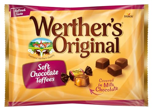 Werther's Original - Caramelos toffee blandos cubiertos de chocolate (1000g)