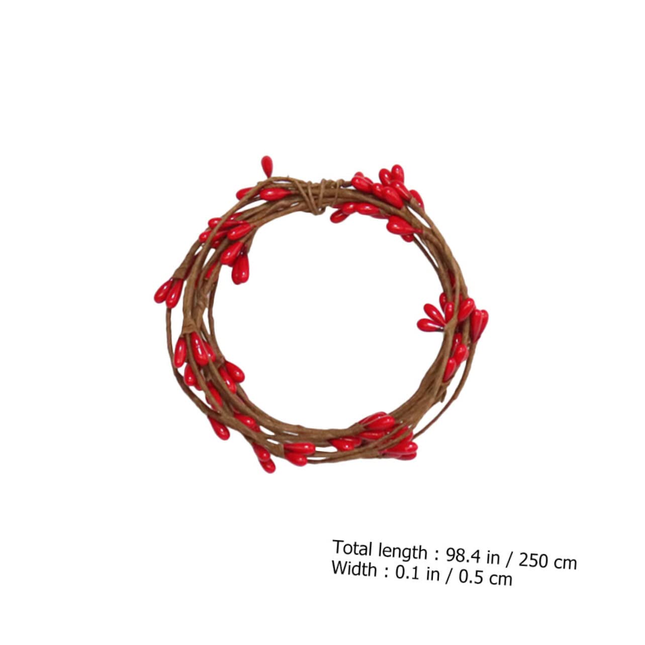 Abaodam 16piezas Guirnalda De Artificiales Rojas De Rattan para Decoración Navideña Suministros De Adornos para Fiestas y Hogar