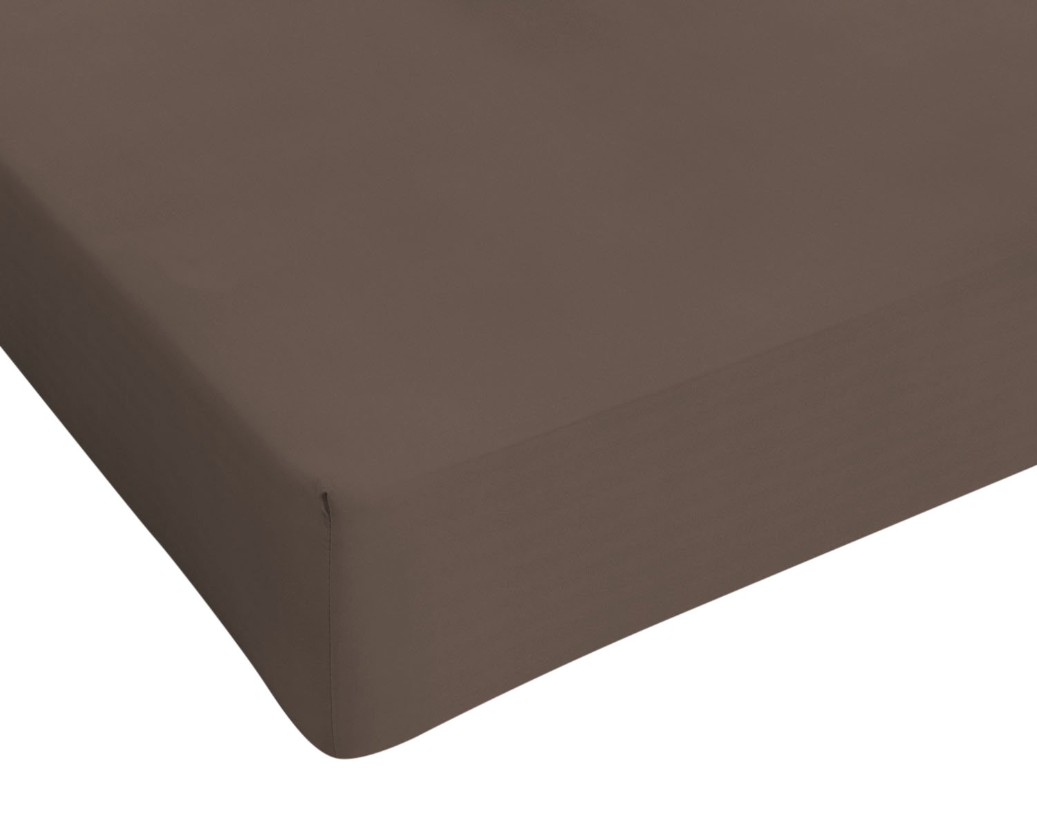 Sogni e Capricci Max Color Fitted Sheet with 25cm Corner, Brown, single