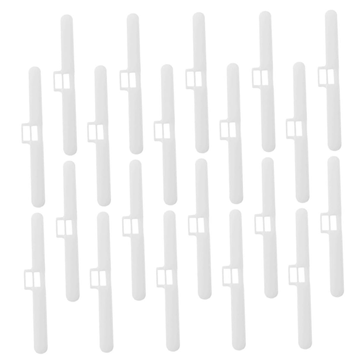 Mipcase 20pcs Vertical Blind Tabs Repair Kit for Sliding Doors Replacement Parts for Vertical Blinds Curtains Easy to Install Accessories for Window Treatments