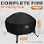 Himal Outdoors Fire Pit Cover- Heavy Duty Waterproof 600D Polyster with PVC Coating, Round Patio Fire Bowl Cover, 36 Inch, Black