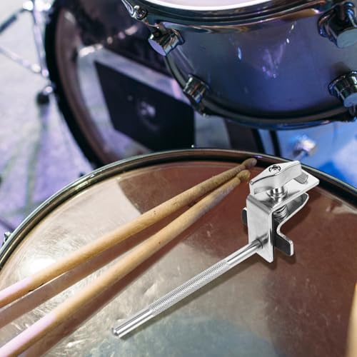Clamp pequeño plateado para cencerro para kit de batería jazz, accesorio de montaje para percusión miniatura 7
