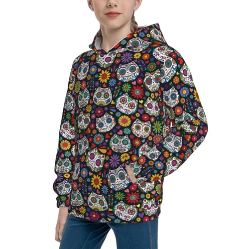 Mexican Dead Cat Kid Hoodies Boys Sweatshirts Girls Pullover with Pocket2
