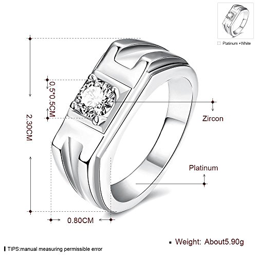 Crystal Proposal Engagement Band Ring