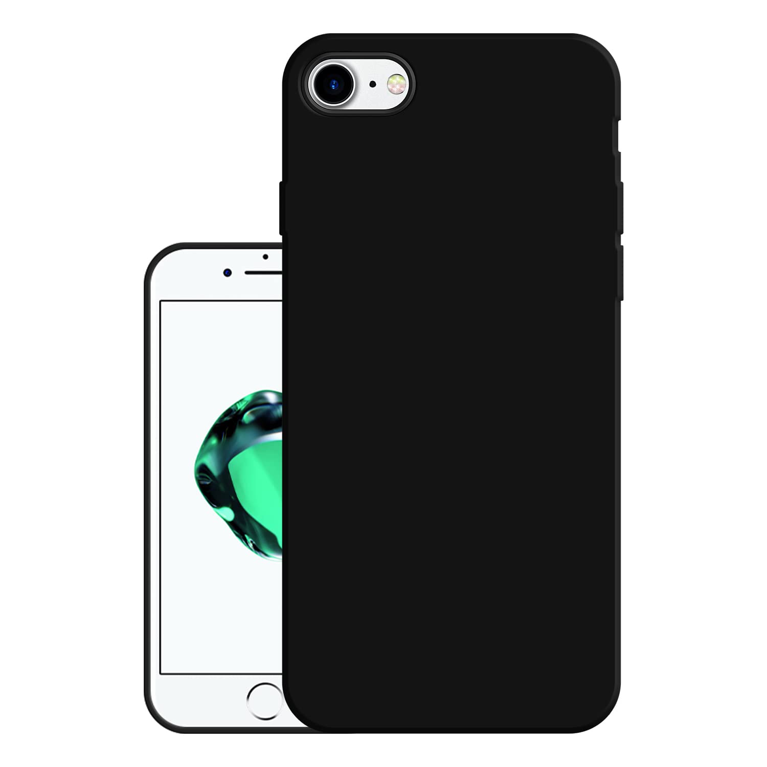 HELLO ZONE Exclusive Matte Finish Soft Back Case Cover for Apple iPhone 7 - Black (B0BZ8SK27L) Amazon Price History, Amazon Price Tracker