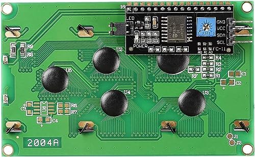 Image of SunFounder 2 Pack 2004 20x4 LCD Module IIC I2C Interface Adapter Blue Backlight Compatible with MEGA2560 Arduino R3 Raspberry (I2C Included)