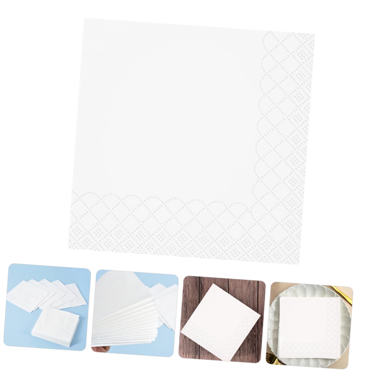 Servilletas Desechables para Invitados de Doble Capa con Borde