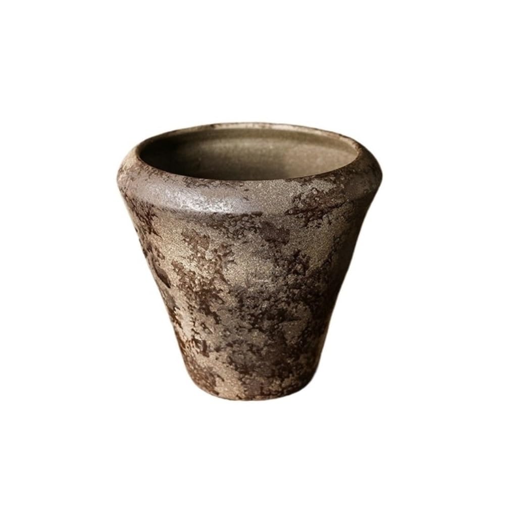 Vaso for piante in ceramica da fattoria, fioriera for interni ed esterni con foro di drenaggio, ornamento for vaso fiori texture