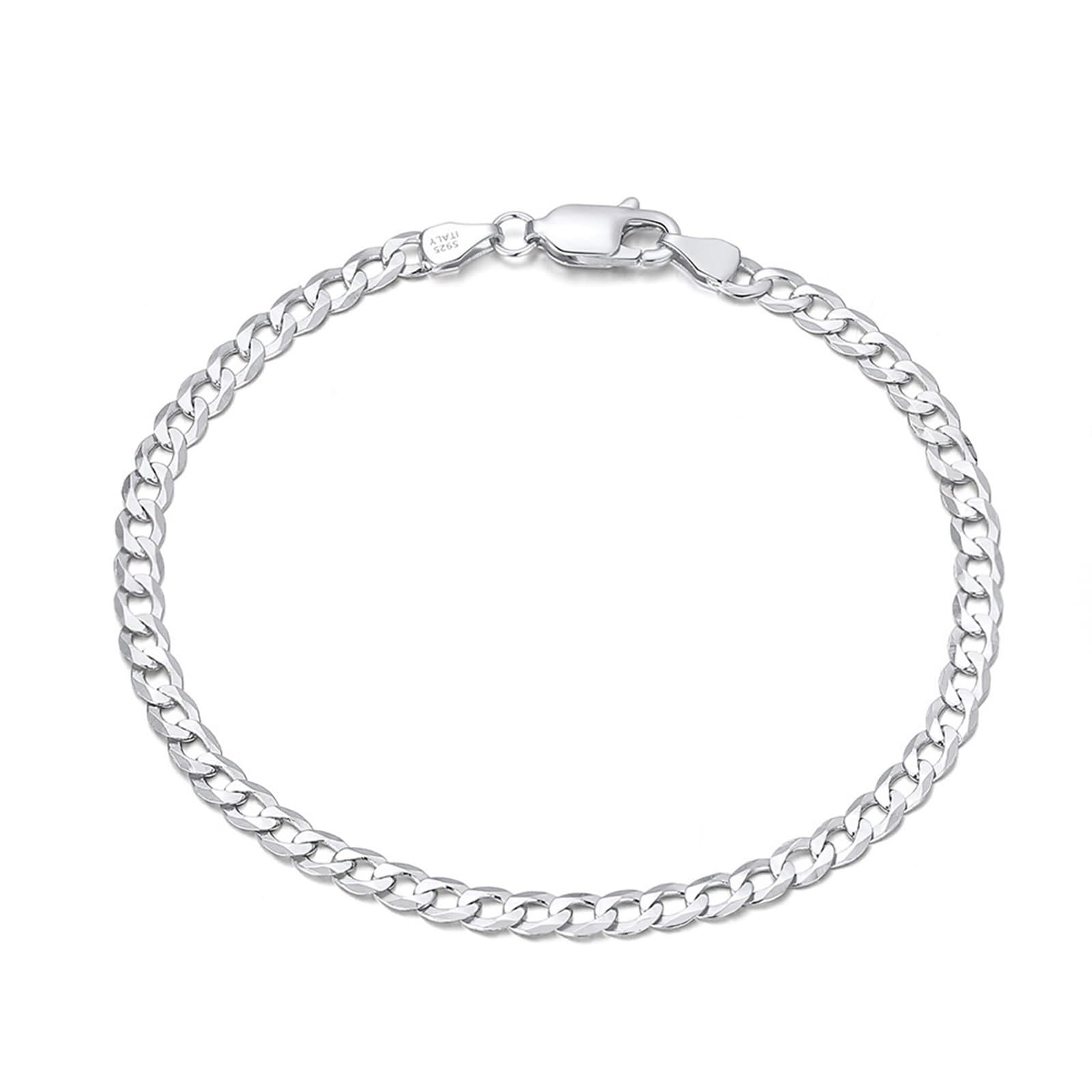 Pulseras para mujer, pulsera de plata de ley para mujer, fiesta familiar, boda