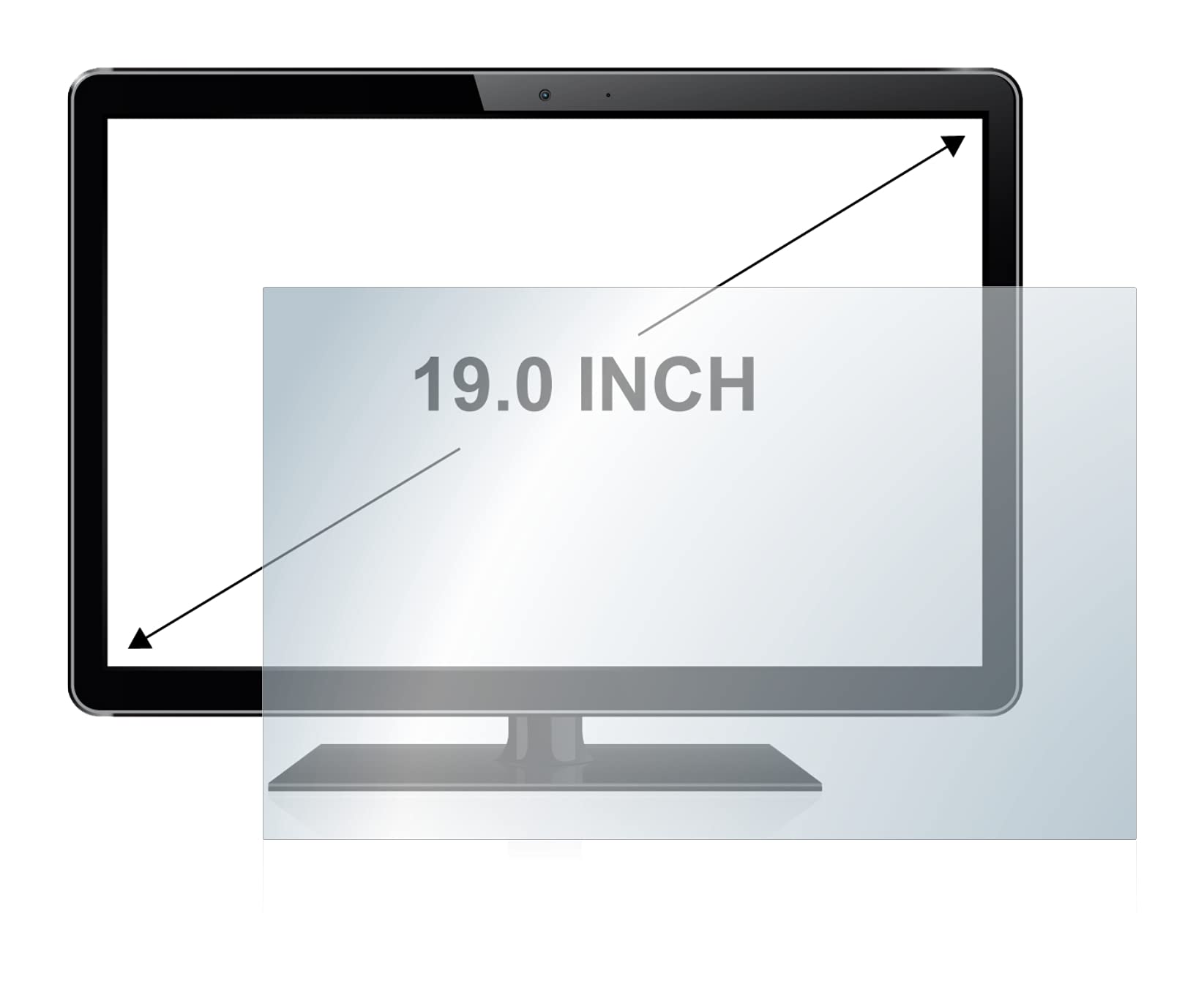 Upscreen - Screenprotector Voor Industriële Monitoren Met 12 1 Inch Scherm Folie Beschermfolie Anti Glare Matte