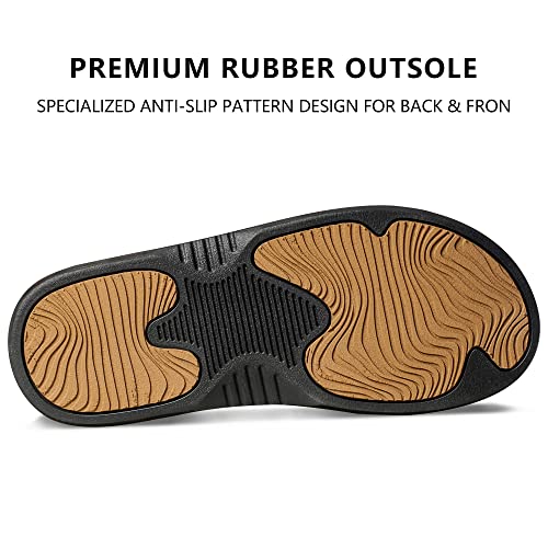 Image of MALIDA Mens Flip Flops Non-Slip Bathroom Shower Shoes Waterproof Cushion foam Indoor and Outdoor Thong Sandals