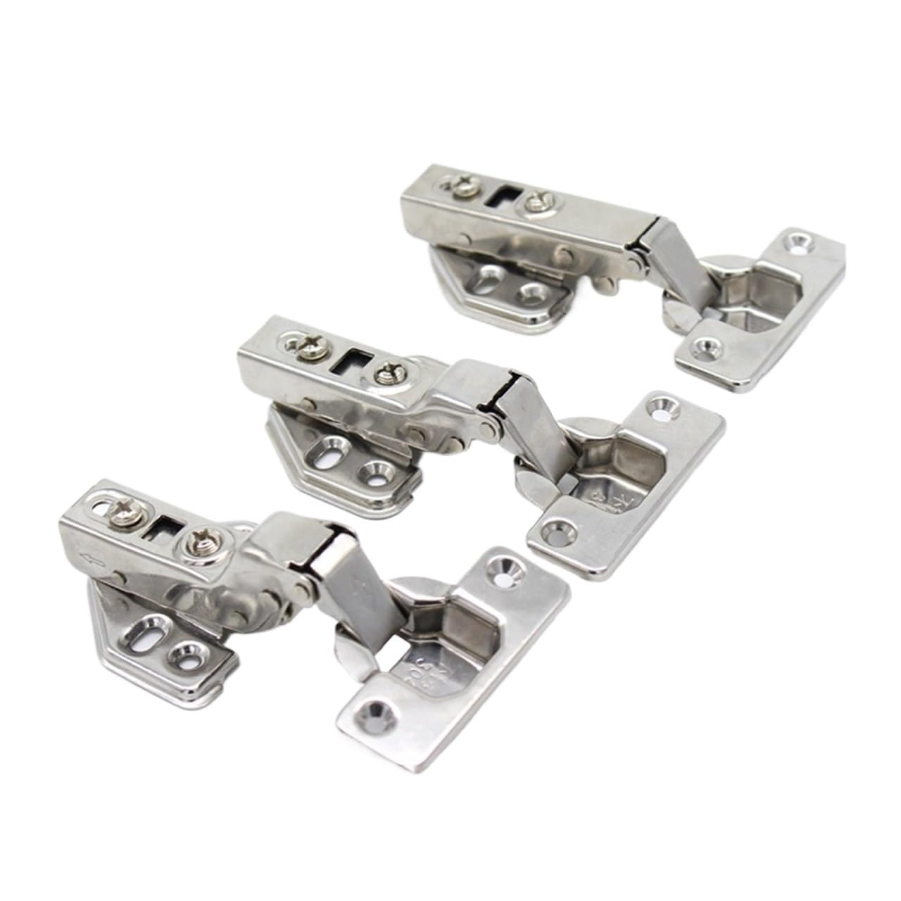 Hinges Furniture Fittings Kitchen Cabinets Cupboard Wardrobe Dresser Stainless Steel Damper Buffer Soft Door Hinges Hardware (Size : Detachable HO 4Pc)