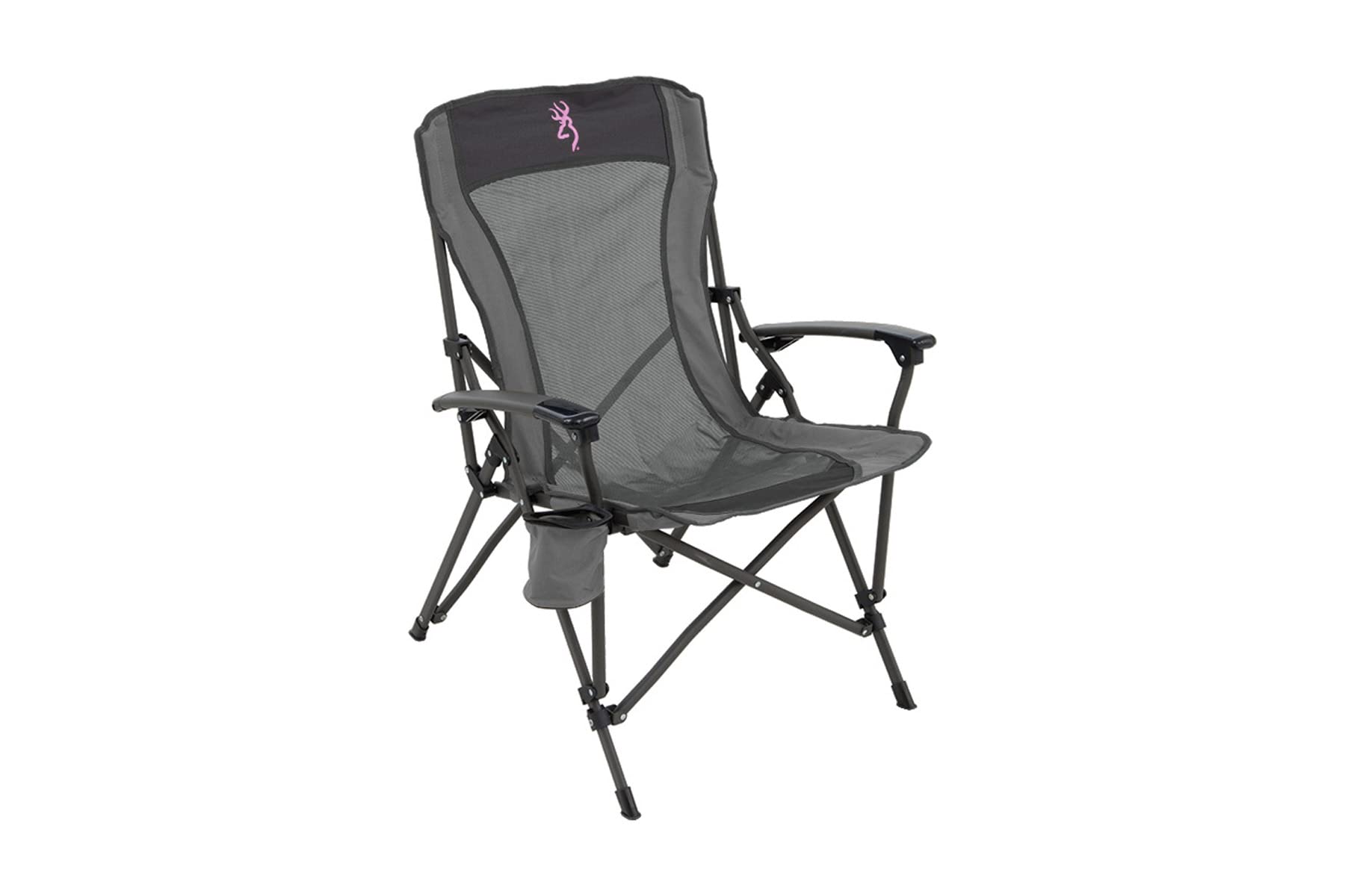 アルプス マウンテニアリング(Alps Mountaineering)Browning Fireside チェア Pink ロゴ チャコール/グレー