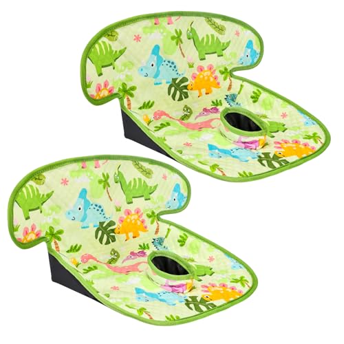 Image of INFANZIA Dry Seat,Car Seat Protector Waterproof Carseat Liner Potty Training Toddlers, Baby and Infants, Piddle Pad for Carseats Strollers (Green, 2 Packs