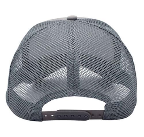 Image of NYFASHION101 Plain Mesh Trucker Hat - Breathable 6-Panel Daily Snapback Cap, Customizable Ideal for DIY Embroidery & Patches