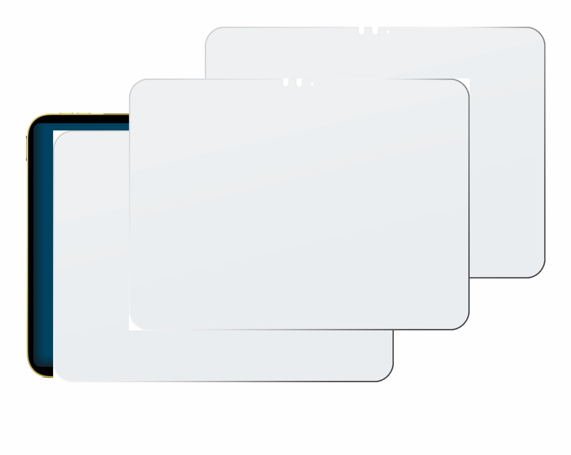 brotect 3 Pezzi Pellicola Vetro per Apple iPad Air 11" M3 2025 | Opaca Protezione Schermo Made in Germany, Anti-Riflesso Durezza 9H Anti-Graffio