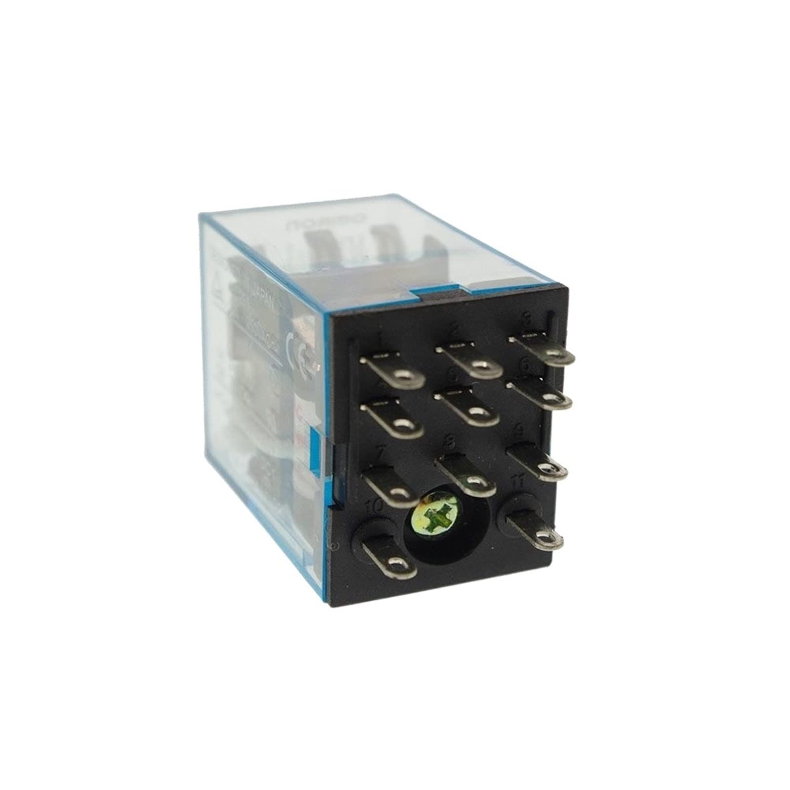 JNURGWLYH Electronic Accessories 1 PCS Micro Mini Relay HH53P MY3NJ MY3 11-Pin AC12V AC24V AC110V AC220V Coil General Purpose Intermediate Electromagnetic(AC12V)