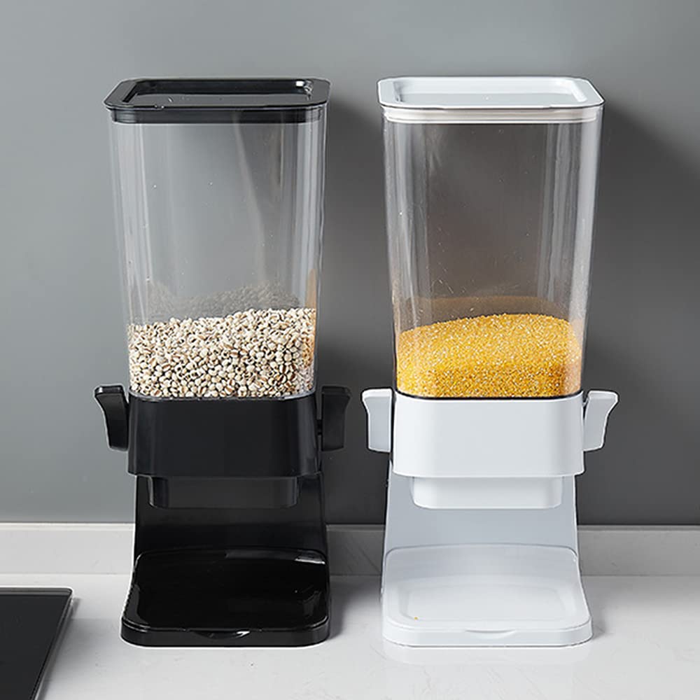 Dispenser di cereali da banco per alimenti secchi a controllo singolo in plastica per caramelle, cereali, noci di farina d'avena