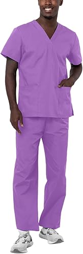 Adar Universal Unisex Scrubs Unisex Drawstring Scrub Set