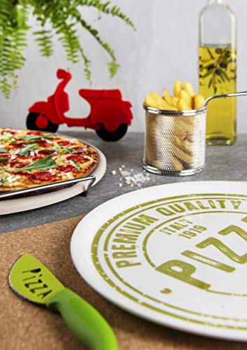 Cuchillos para pizza Brunch Time juego de 6 cubiertos multicolor de mesa resistentes 5