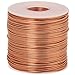 Price comparison product image CoiTek 18 Gauge (1 mm) Aluminum Craft Wire 328 FT (100 m) - Bendable Soft DIY Metal Craft Art - Copper